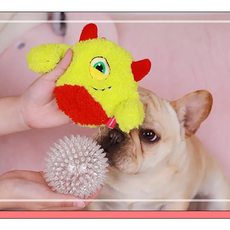 Interactive Dog Squeaker Ball - Pets Paradise