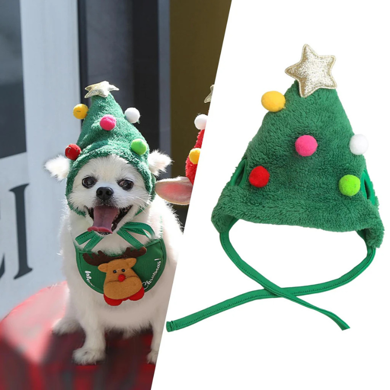 Adorable Christmas Tree Pom-Pom Hat