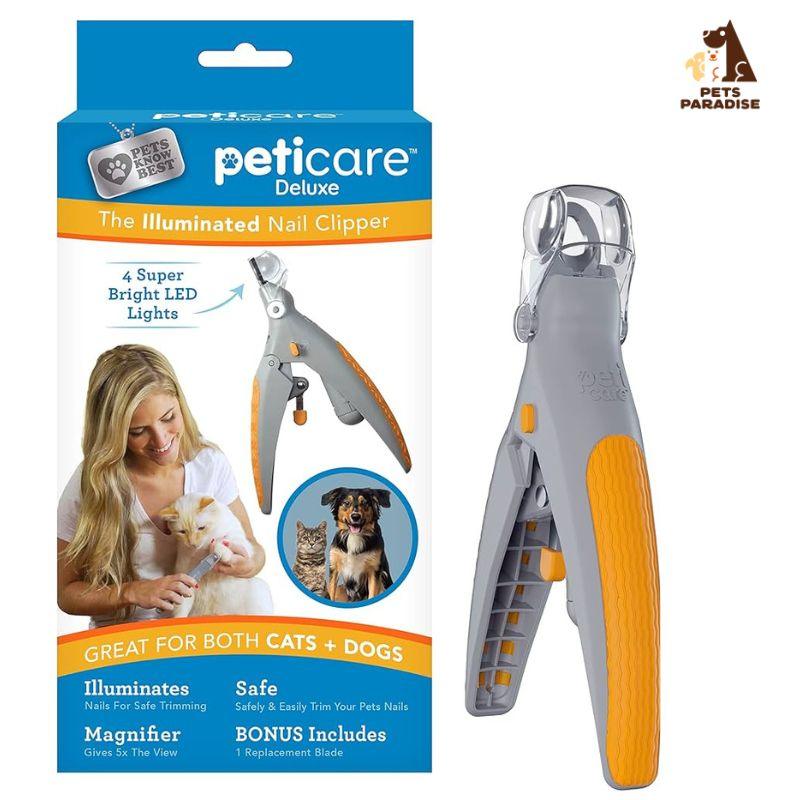 Peticare Nail Clippers with Magnifying Glass & LED Light