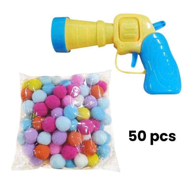 Plush Ball Shooting Gun 50 pcs