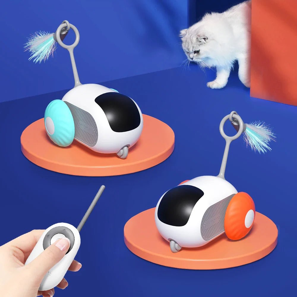 Smart Cat Toy: Remote-Controlled Moving Car with 2 Play Modes - Pets Paradise